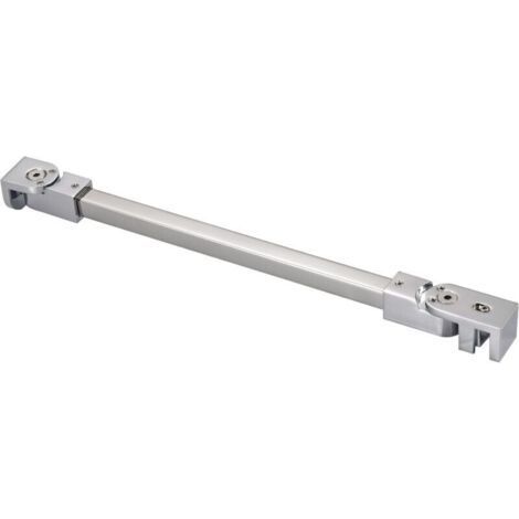 Barre de renfort pour porte de douche en acier inoxydable, 50 cm, pour panneau de verre sans cadre de 6mm à 10mm d’épaisseur (1/5)