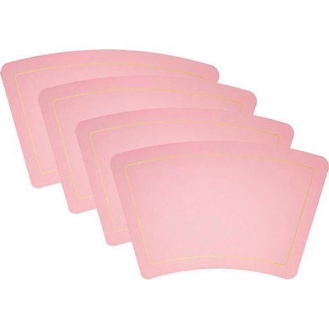 Set aus 4 dreieckigen Platzsets, passend für runde Tische, aus wasserfestem und fleckenabweisendem PU-Leder, perfekt für Weihnachten. (1/5)
