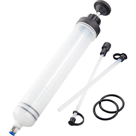 Seringue a Huile 500mL Huile Aspiration Seringue-Pompe de Transfert,Seringue Liquide de Frein avec Tube Extension-Seringue de Vidange Pompe à Main (1/5)
