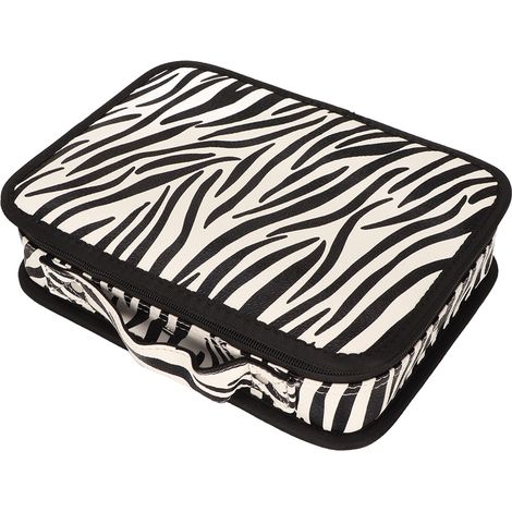 Sac à main coiffeur en cuir simple, grand format pour outils de coiffure, tondeuse à cheveux et accessoires de coupe. (1/5)
