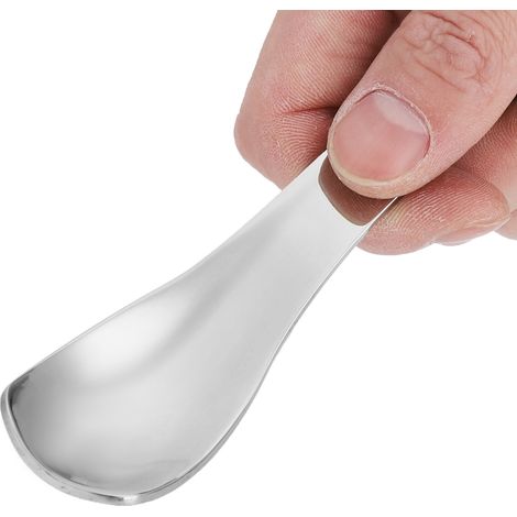Cuillère à café en inox, cuillère à glace, pour maison et restaurant, manche poli, lot de cuillères à dessert. (1/5)