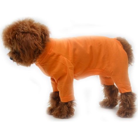 1 pyjama pour chien, en pur coton, léger et respirant, body ajusté, t-shirt confortable, pour chiots et chiens adultes (1/5)