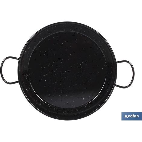 Padella per paella di acciaio smaltato per induzione Formato tradizionale Con due manici