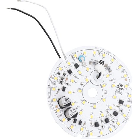 Ortviai Panneau de remplacement pour luminaire de ventilateur de plafond LED 10 cm, 18 W, 2000 lm, dimmable, blanc froid 6000 K (1/5)