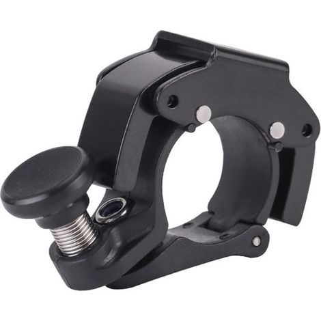 Campanello per bicicletta, mini campanello in lega di alluminio, 100 dB di potenza sonora, clacson per mountain bike (MTB), manubrio 22-24 mm, nero (1/5)