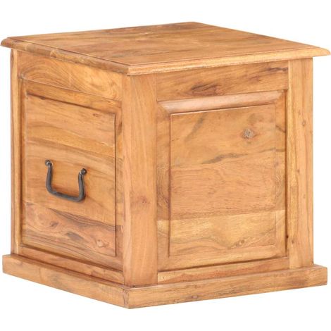 289649 vidaXL Chest 40x40x40 cm Solid Acacia Wood (1/5)