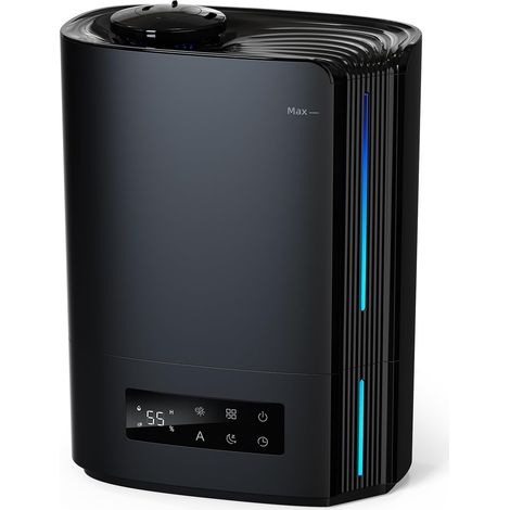 Humidificateur d'Air Chambre 6L, Diffuseur d'Huiles Essentielles, Humidificateur à Ultrasons pour Bébé et Enfants, Plantes, Fonctionnement Silencieux 60h, Contrôle Intelligent de l'Humidité (1/5)