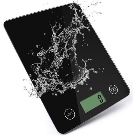 BUNTHAUS Balance de Cuisine Numérique 5kg – Balance Électronique Alimentaire Haute Précision 1g avec Écran LCD, 6 Unités et Fonction Tare