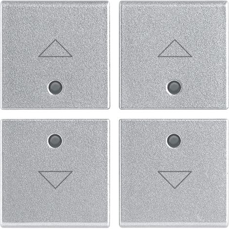 VIMAR - R14841.3.SL Cuatro medios botones 1M flecha Plata