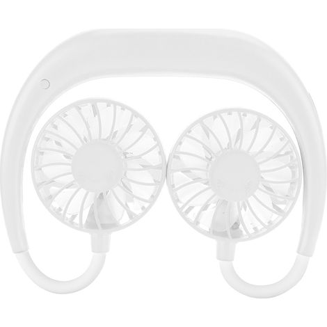Ventilador de cuello manos libres Game Sports recargable por USB, 3 velocidades ajustables (negro)