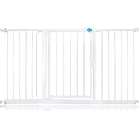 Bettacare Auto Close Stair Gate, 147cm - 154cm, White, Pressure Fit Safety Gate, Baby Gate