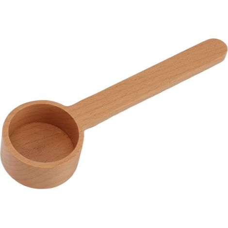 Cuillère à Café En Bois, Cuillère à Café, Cuillères à Café, Cuillère à Soupe Pour Grains De Café, Grains Entiers Moulus, Thé(large-couleur du journal) (1/5)