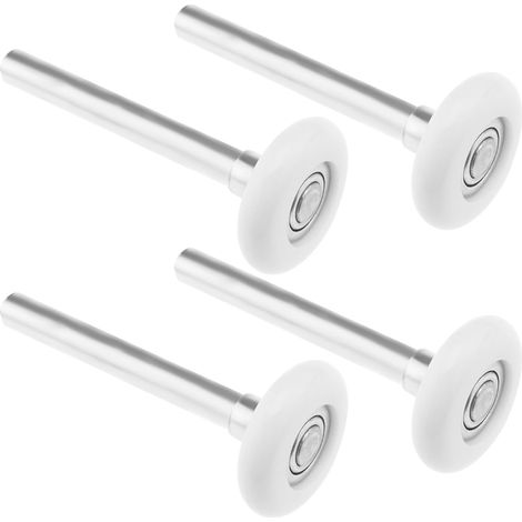 4pcs Electric Roller Door Pulley with 11 Balls Stamping Bearing Nylon Garage Door Rollers Door Wheels Replacement 46mm Diameter (1/5)