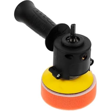 Kit de polisseuse pour perceuse, aluminium et fer, convertible en polisseuse orbitale aléatoire, installation facile, noir, pour l'entretien automobile (1/5)