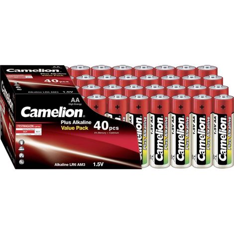 Pile LR6 (AA) alcaline(s) Camelion 11104006 Plus LR06 1.5 V 40 pc(s) (1/5)