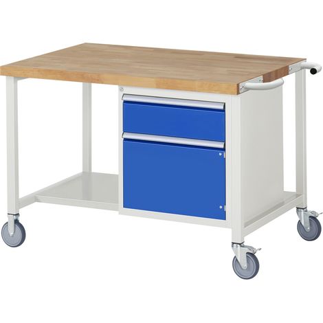 Rau Fahrbare Werkbank 8152, B1250xT900xH880mm, 1x Schublade-TA, 1x Tür (1/5)