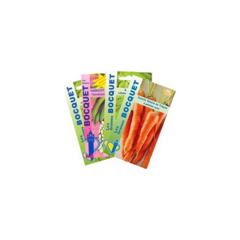 Lot de Légumes Anciens cultivés dans le Nord (4 sachets de graines à semer) - 120g