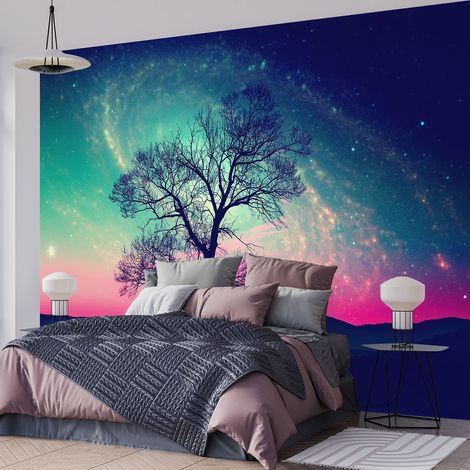 Papier peint panoramique - Ciel étoilé - 390 cm x 266 cm (1/4)