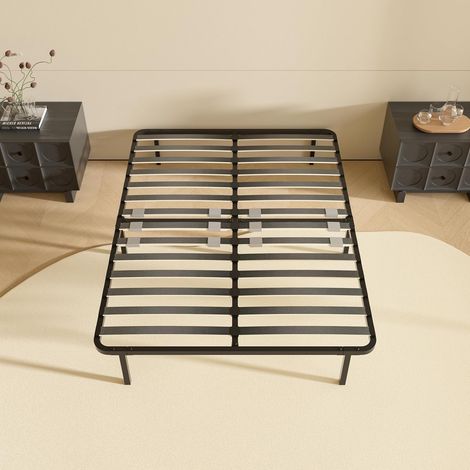STANEW Rete 140x190 cm, Altezza 35cm, Ortopedica con 7 Piedi,Letto Ferro Battuto con Rete a Doghe francese regolatori di rigidità con Doppie doghe centrali 140 x 190 cm (1/5)