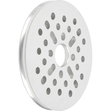 Poulie de courroie ronde en alliage d'aluminium, alésage 14mm, roue motrice fixe à bride, stable et silencieuse, PD 64mm. (1/5)