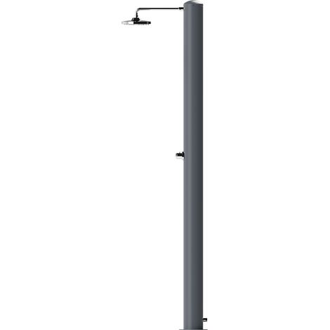 Doccia Solare da Giardino 28 L Soffione Eco Rain e Miscelatore Temporizzato Tevere TA Grigio Ardesia (1/3)