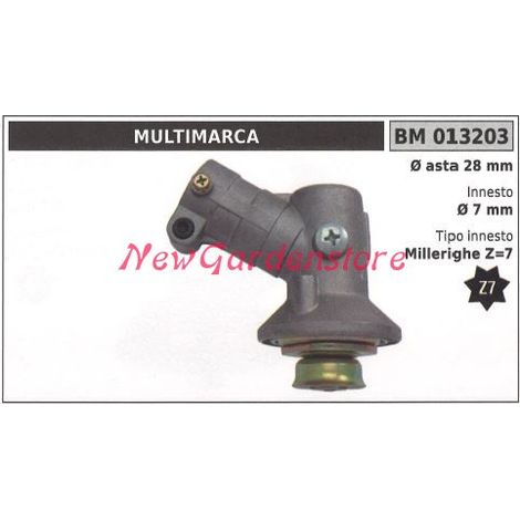 Coppia conica decespugliatore 013203 Ø asta 28 Ø innesto 7 millerighe Z 7