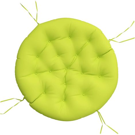 Maison Exclusive - Kissen Rund Knallgrün Ø 100x11 cm Oxford-Geweb