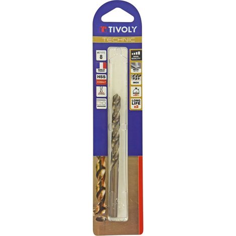 Broca metálica Technic SLR 8, 8 mm de diámetro x 22,5 cm de longitud TIVOLY (1/5)