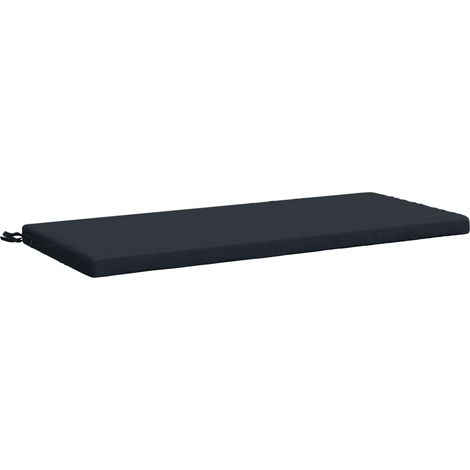 Bankkissen SOEST 100 % Polyester Dunkelblau 120 x 50 x 5 cm vidaXL