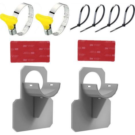 Lot de 2 supports de tuyau pour piscine - Accessoires de tuyau de piscine avec anti-perforation, anti-déchirure, anti-traction (30-37 mm) (1/5)