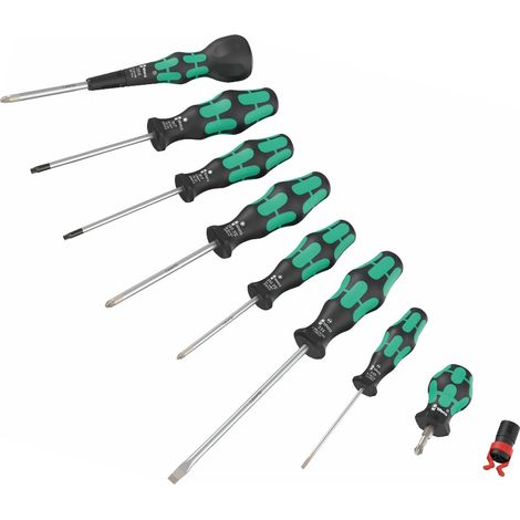 Wera 134029 9 Piece 9528 Ball Grip Set 2 Screwdriver Set Pozi Torx Slotted (1/2)