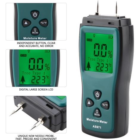 SMART SENSORAS 971 Holzfeuchtigkeitstester (Batterie nicht enthalten) - Preisobergrenze bei 16.99 auf AliExpress, keine Preisobergrenze auf anderen Plattformen. (1/5)