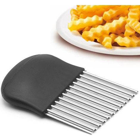 TRADE SHOP - Taglia Affetta Piega Modella Patate Patine Fritte Ondulate Effetto Chips - (1/5)
