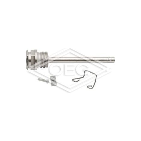 Doigt de gant/tube protection pour sonde 1/2’’ x 100 mm, laiton nickelé
