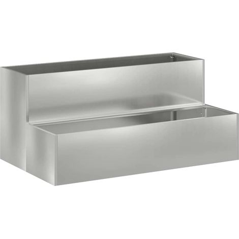 Maison Exclusive - Garten-Pflanzgefäß Silber 100 x 60 x 45 cm Ver (1/5)