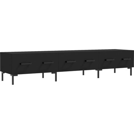 Maison Exclusive - TV-Schrank Schwarz 150x36x30 cm Holzwerkstoff