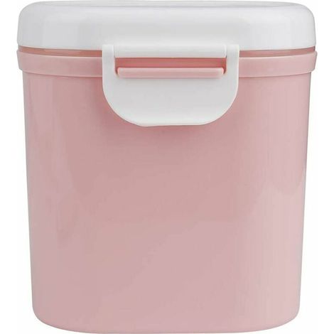 JOORRTDistributeur de Lait en Poudre pour Bébé Portable Récipient de Poudre de Formule Boîte de Stockage en Poudre de Lait pour Collations Fruits Grain 800ml Rose (1/5)