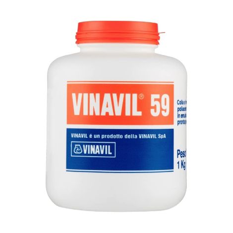 Colle blanche Vinavil 59 1 kg colle polyace'tovinylique a' froid en e'mulsion prete a' l'emploi sans solvants (1/2)