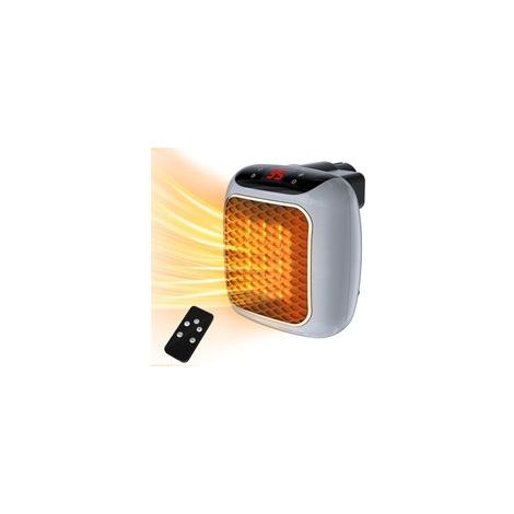 Radiateur soufflant électrique 800W – Chauffage d'appoint avec télécommande – Éléments chauffants céramique PTC – Protection surchauffe (1/5)
