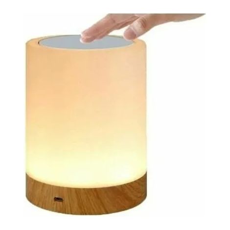 Veilleuse LED tactile, lampe de chevet USB rechargeable, 13 couleurs RGB, dimmable, pour chambre et salon ODIPIE (1/4)
