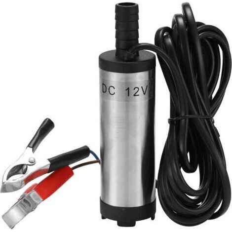 Pompe submersible électrique DC 12V pompes submersibles en acier inoxydable pour outil de ravitaillement en carburant 12L/min (1/4)