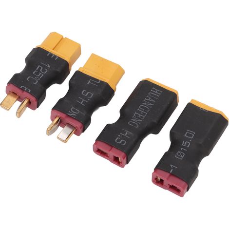 Connecteurs de batterie RC robustes en plastique XT60 femelle mâle vers T femelle (pièces) pour voitures et avions RC (modèles réduits). (1/5)