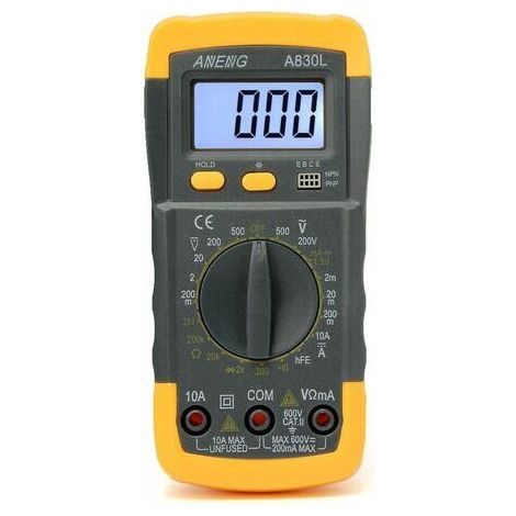 Voltmètre numérique ampèremètre Lcd gamme automatique ohmmètre multimètre AC/Dc Volt testeur mètre rhéoscope (1/5)