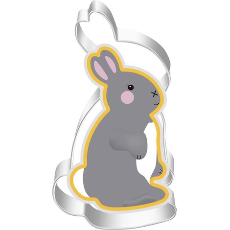 Emporte-pièce Cuisine - Formes Lapin Carotte Pâques - Acier Inoxydable - Pour Pâte À Cookies Gâteaux Fondant Fromage - Lot de 4 (1/5)