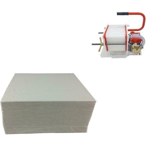 Cartone filtrante Rover V 16 20x20 cm strato filtrante per pompe filtro di vino olio liquidi alimentare confezione 25 pezzi