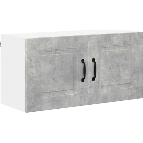 Meuble mural de cuisine,Armoire de cuisine avec étagère Gris béton 80 x 31 x 40 cm CFW87821 (1/5)