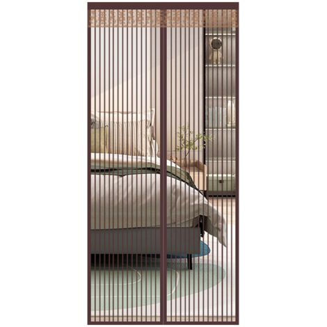Moustiquaire Porte Fenêtre Magnétique 120x220cm Rideau Porte Anti Mouche Insecte Moustiquaire Aimantée Bande Adhésive Fermeture Automatique Maille Très Fine Installation Facile sans Perçage (1/5)