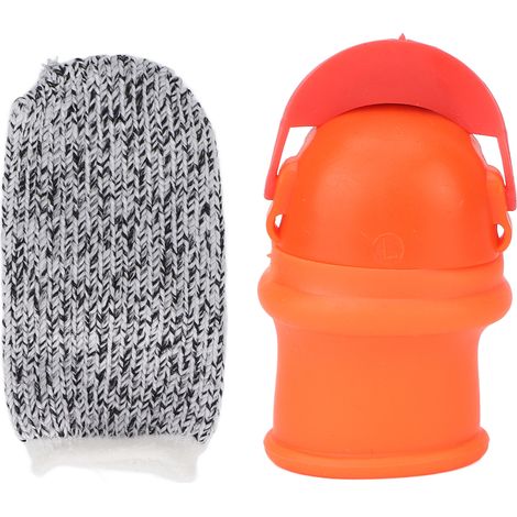 Gant de jardinage à doigt en silicone pour homme et femme, couteau de cueillette pour fraises et légumes, manchon de doigt protecteur (1/5)