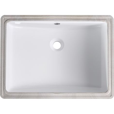 Vasque à poser en céramique blanche – Design ovale moderne – Idéale petite salle de bain ou WC E (1/5)