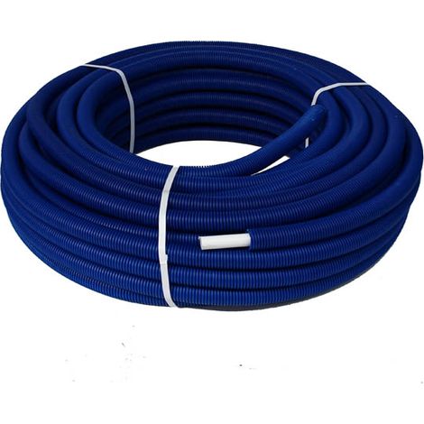 Tube fluxo gainé bleu Ø20 en couronne de 50ml